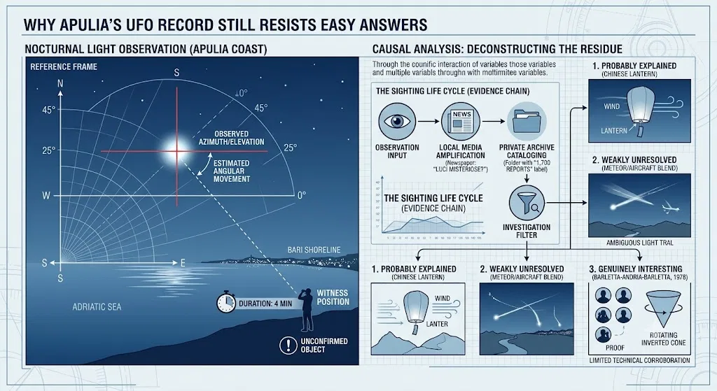 Overview image for Why Apulia's UFO Record Still Resists Easy Answers