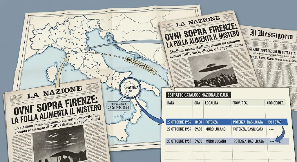 Overview image for How the 1954 Italian UFO Wave Reached Potenza | Basilicata