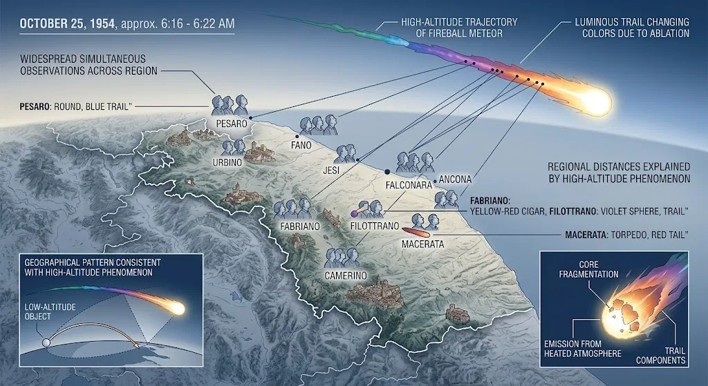 Overview image for Was Marche's 1954 UFO Wave a Fireball?