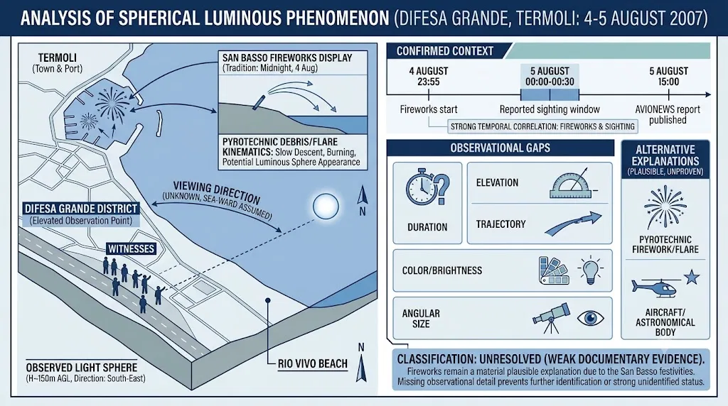 Overview image for What Was Seen Near Difesa Grande in 2007? | Molise