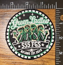 Listing image for 555th Fighter Generation Squadron Aviano Air Base Green Ladies 26 Military Patch