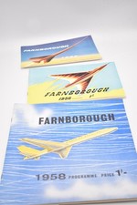 Listing image for Vintage Farnborough Air Show Programmes 1956 1957 1958 Aviation Memorabilia Job