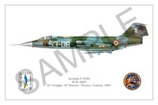 Listing image for F-104S Squadron Print - Poster 30x45 - Italian Air Force - 53 Wing